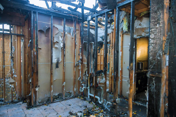 Professional Fire Damage Removal technician working in Rose Lodge, OR